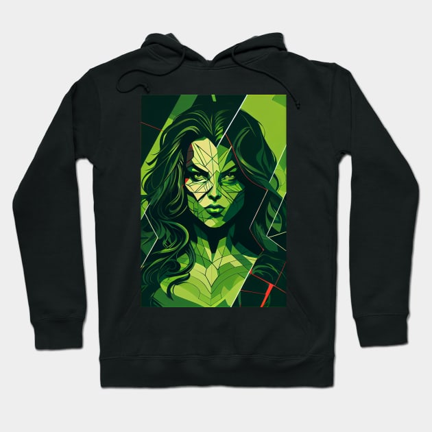 She Hulk Hoodie by Khaos Kingdom